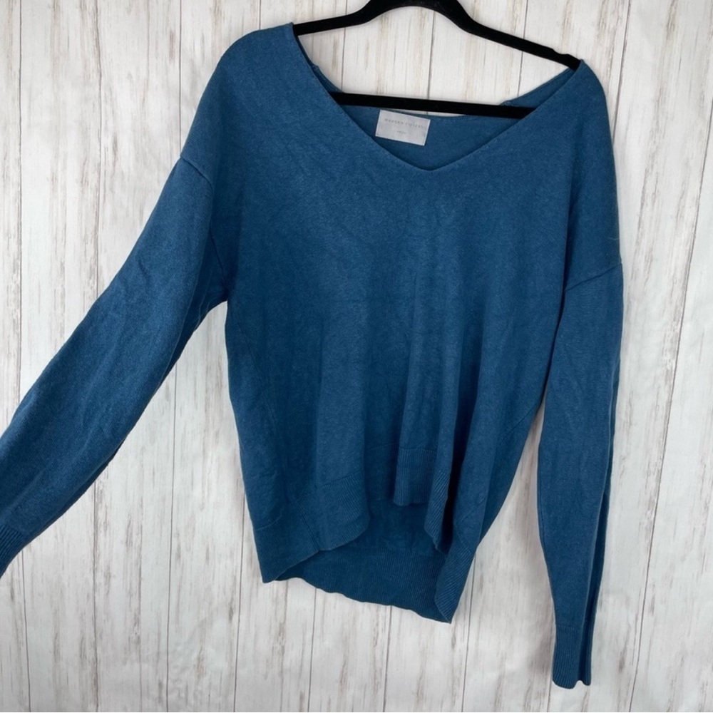 Modern Citizen linen blend sweater blue size small